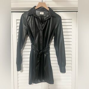 Arizona Wilfred Caroline Dress vegan leather in black